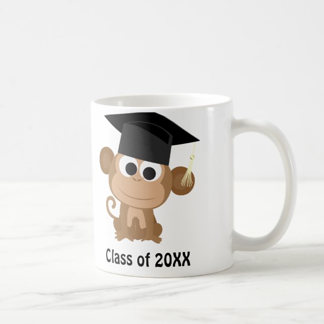 Taza De Café Graduado de mono 20XX (Derecha)