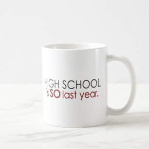 Taza De Café Graduado divertido de la High School secundaria