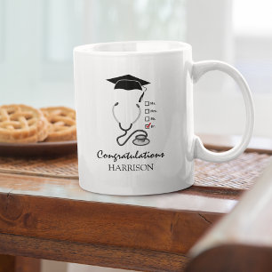 Taza De Café Graduado Médico Genial Felicitaciones Nuevo Doct