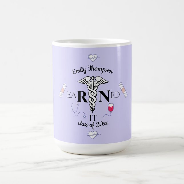 Taza De Café Graduado médico personalizado (Centro)