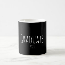 Taza De Café Graduado personalizado 2021 Graduación Mínima Simp
