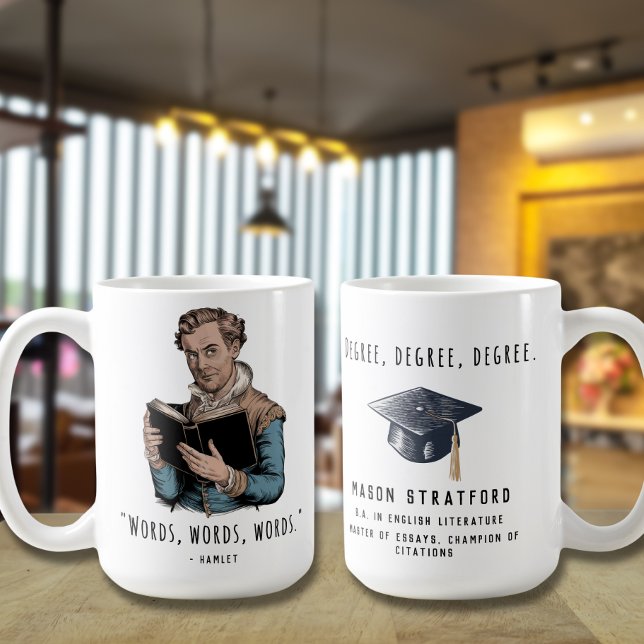 Taza De Café Graduado Personalizado Graduado Witty Quote (Subido por el creador)