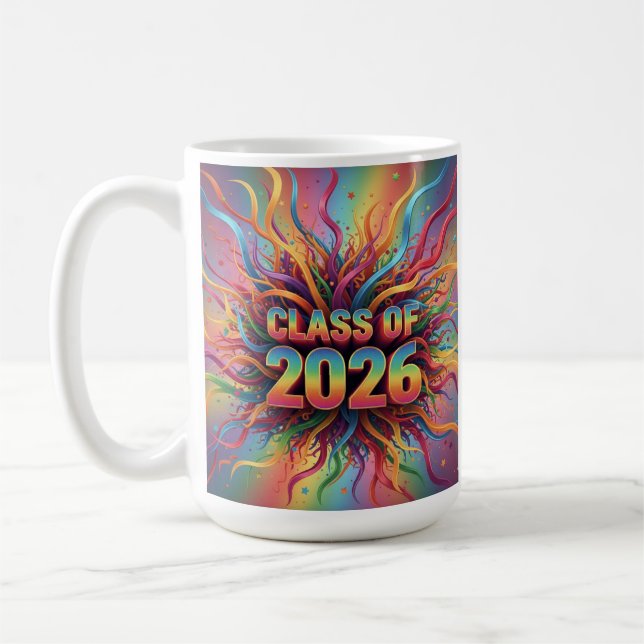 Taza De Café Graduate 2026 Ribbon Mug (Izquierda)