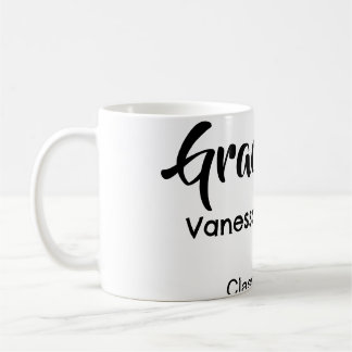 Taza De Café Graduate congratulations name date year class univ