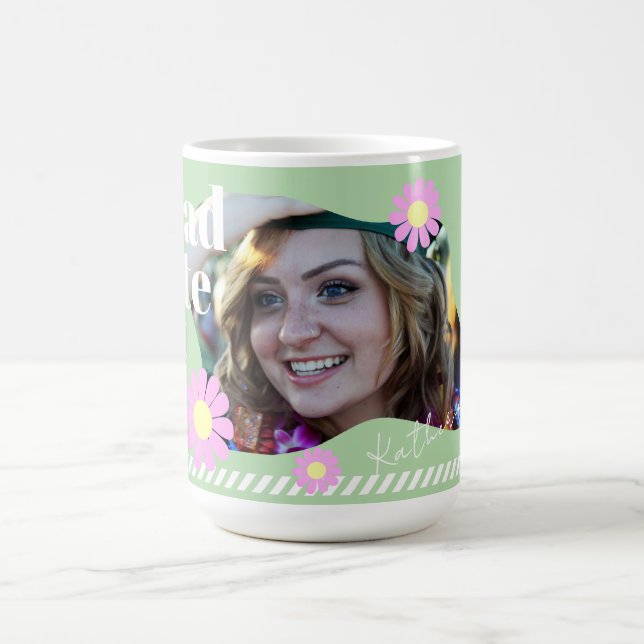 Taza De Café Graduate Daisy Photo Green (Centro)
