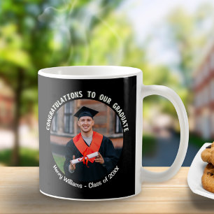 Taza De Café Graduate Felicitaciones Black Keepsake Photo