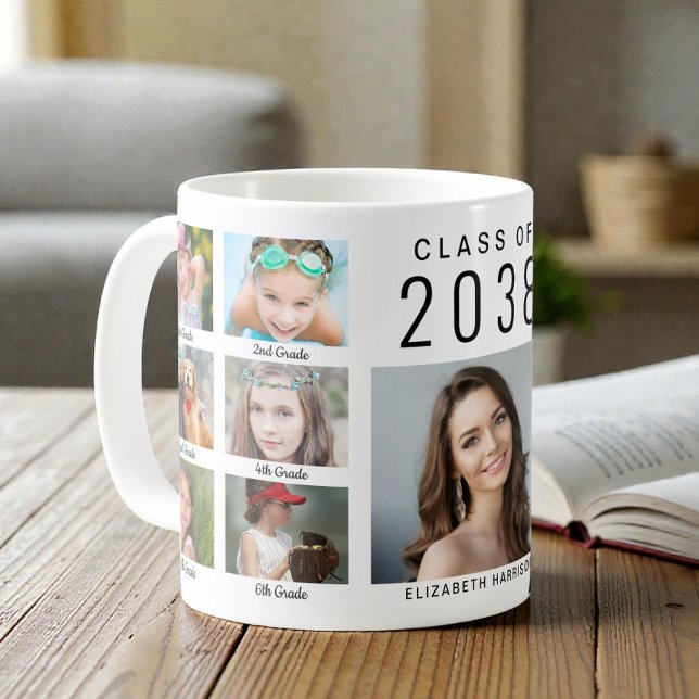 Taza De Café Graduate Photo Collage Graduation (Graduate Photo Collage Graduation Coffee Mug)