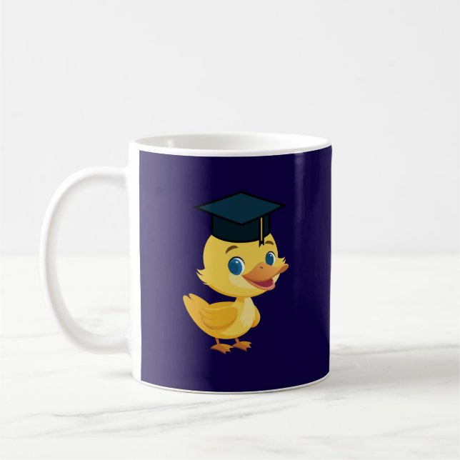 Taza De Café Graduation Duck Duckie Duckling (Izquierda)