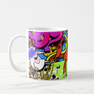 Taza De Café Graffiti Art: fondo estilo Hip-Hop