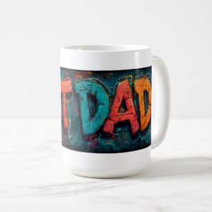 Taza De Café Graffiti de arte callejero dinámico y colorido "Me