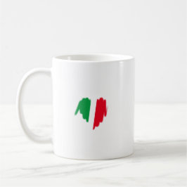 Taza De Café Graffiti de la bandera italiana rociado con aeroso
