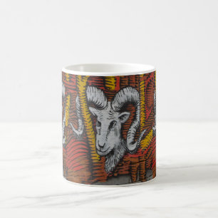 Taza De Café Graffiti del año de la oveja de cabra