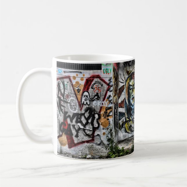 Taza De Café Graffiti Guay Modern Urban Street Grunge Art (Izquierda)