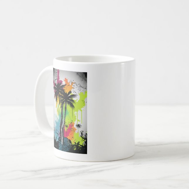 Taza De Café Graffiti Palm Tree (Anverso izquierdo)