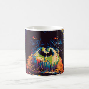 Taza De Café Graffiti salvaje Gorila de la selva urbana