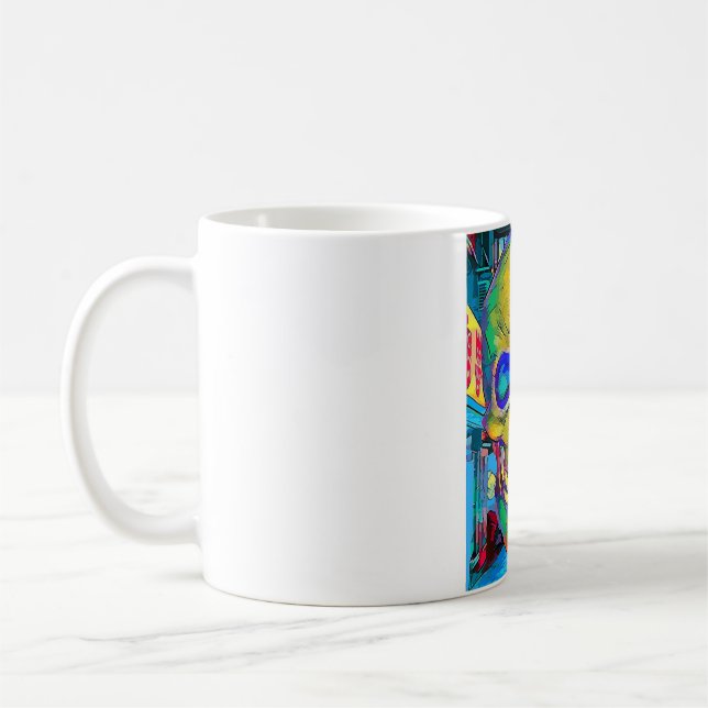 Taza De Café Graffiti Skull City (Izquierda)