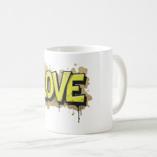 Taza De Café Graffiti Urban Love Bloom
