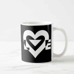 Taza De Café Gráfica de amor de Guay, blanco