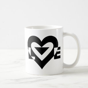 Taza De Café Gráfica de amor de Guay, negro