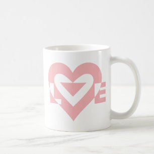 Taza De Café Gráfica de amor de Guay, rosa