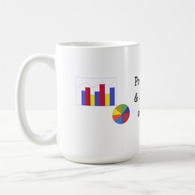 Taza De Café Gráfica de estrategia de marketing de proyección (Izquierda)