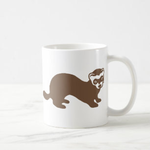 Taza De Café Gráfica de ferret de cute