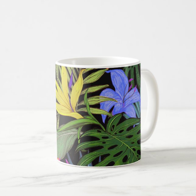 Taza De Café Gráfica de flor tropical Hawai Aloha (Anverso derecho)