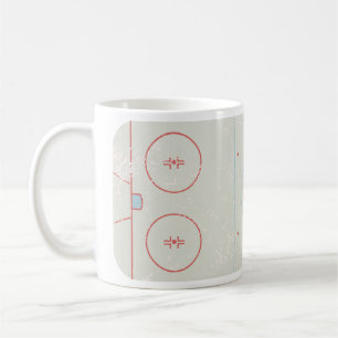 Taza De Café Gráfica de Hockey sobre Hielo con estilo perturba