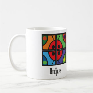 Taza de café gráfica "de los escarabajos"