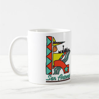 Taza de café gráfica de San Antonio