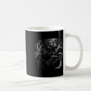 Taza De Café Gráfica de Selfie de la Banda de Jazz Cool Black C