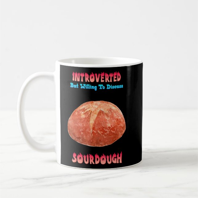 Taza De Café Gráfica de Sourdough Bread introducida (Izquierda)