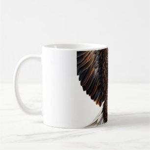 Taza De Café Gráfica del majestuoso águila calva volando