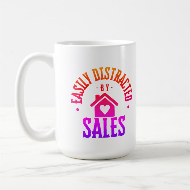 Taza De Café Gráfica divertida inmobiliaria (Izquierda)