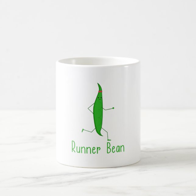 Taza De Café Gráfica en ejecución de gracioso Kawaii Runner Bea (Centro)