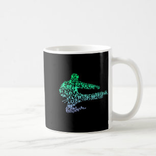 Taza De Café Gráfica genial de kickboxing de karate de artes ma