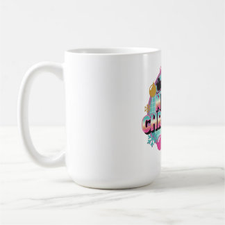 Taza De Café Gráfica Retro de Feliz Navidad de los 80