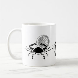 Taza De Café Gráfica zodiaca de cangrejo al estilo griego
