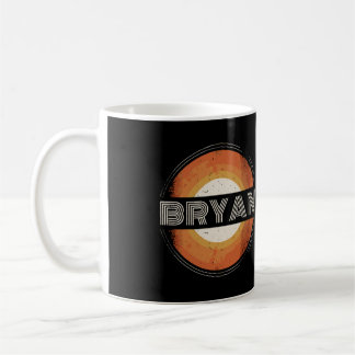 Taza De Café Gráfico 365 Nombre Bryan Retro Personalizado Vi