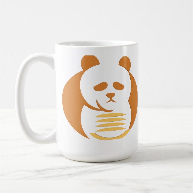 Taza De Café Gráfico Animal Geométrico Moderno (Izquierda)