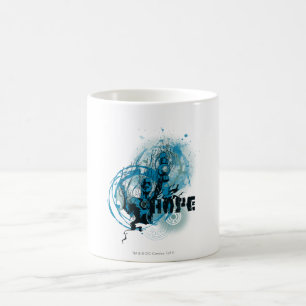 Taza De Café Gráfico azul 3 de la linterna