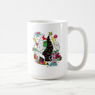 Taza De Café Gráfico colorido de Navidad de Grinch