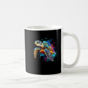 Taza De Café Gráfico de acuarela de tortuga marina