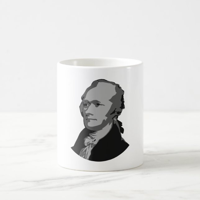 Taza De Café Gráfico de Alexander Hamilton (Centro)