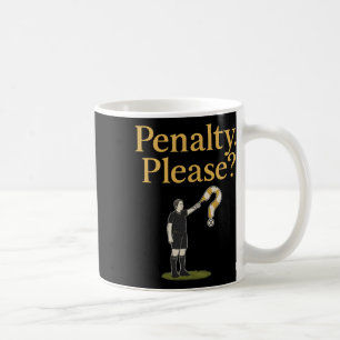 Taza De Café Gráfico de bandera de árbitro de fútbol Penalty Pl