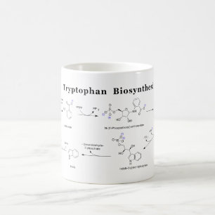 Taza De Café Gráfico de biosíntesis de triptófano