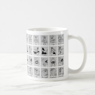 Taza De Café Gráfico de emociones de personajes de LOONEY TUNES