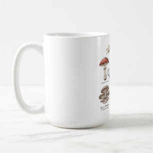 Taza De Café gráfico de hongos, botánica vintage, camiseta de m