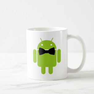 Taza De Café Gráfico de iconos formales del robot Android