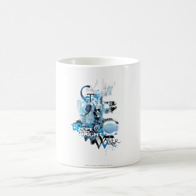 Taza De Café Gráfico de linterna azul 1 (Centro)